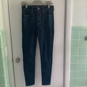 New American Eagle dark skinny jeans